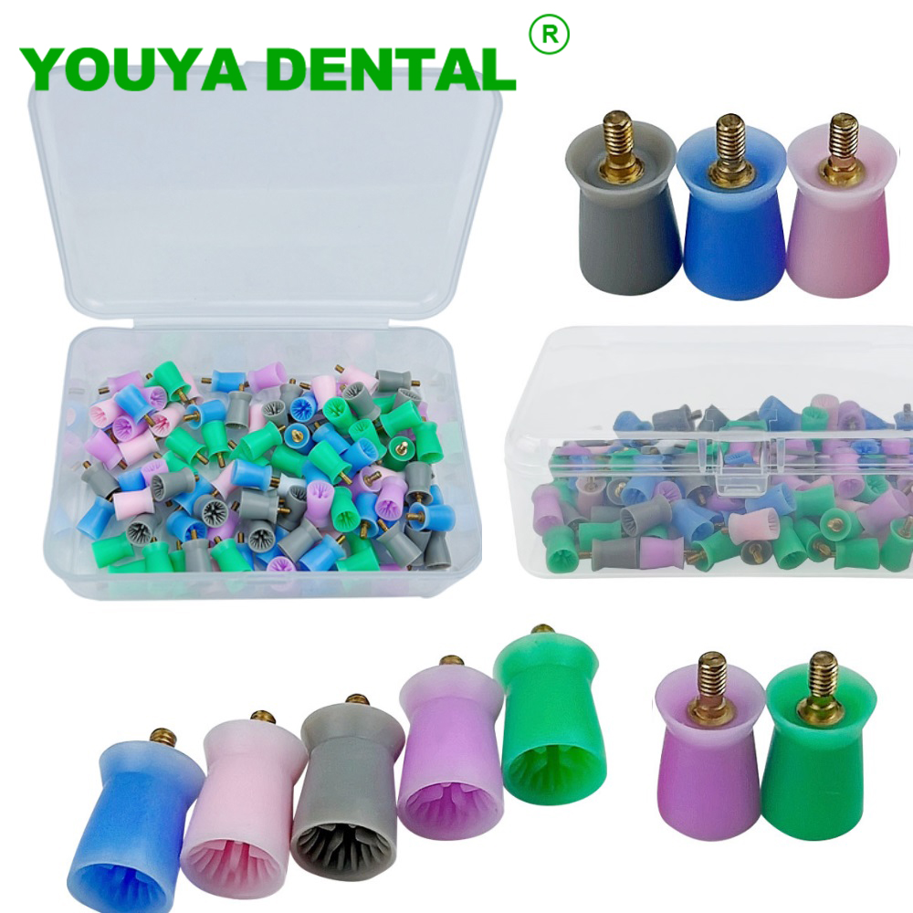 Teeth Whitening Kit Professional - 100pcs/Box Dental Prophy Cup Screw-In/Latch Type