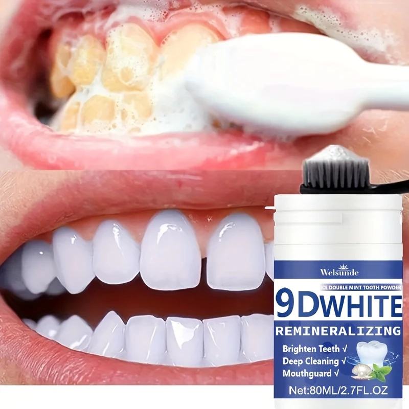 Teeth Whitening Street - 9D White Remineralizing Hydroxyapatite Tooth Powder,