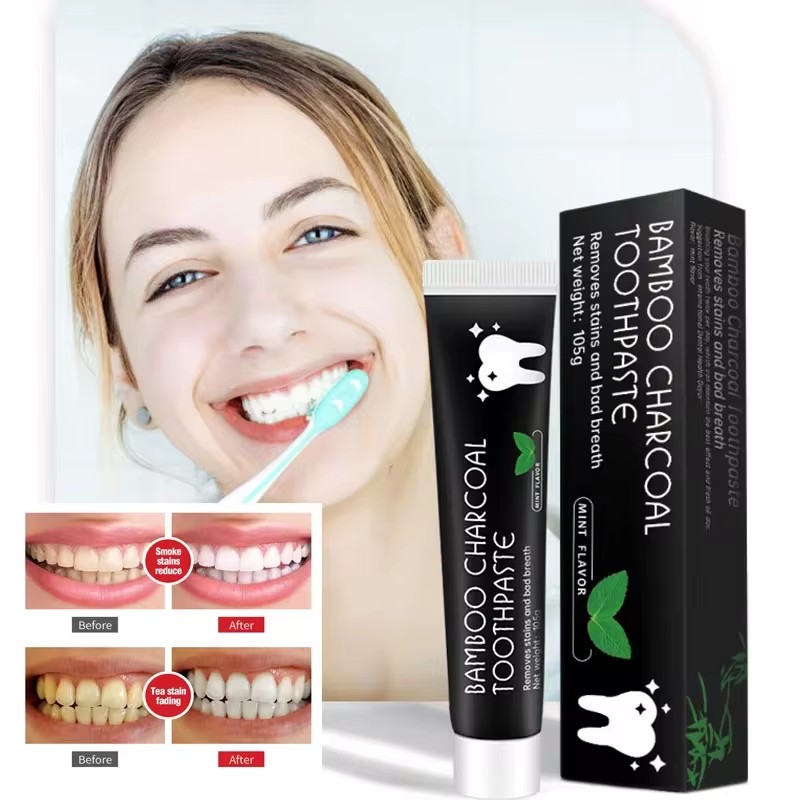 Teeth Whitening Co - Whitening Toothpaste Bamboo Charcoal Toothpaste Adsorbs