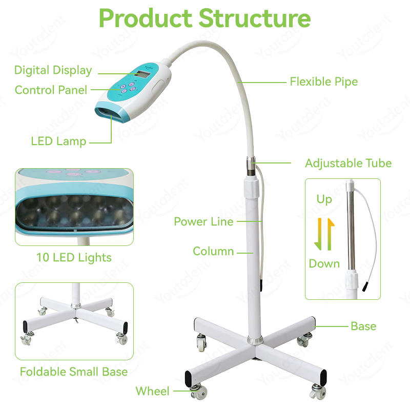 50W Dental Touch Screen 3 Colo - Teeth Whitening Free review and price