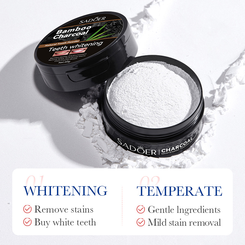 60g Tooth Whitening Powder Act - Teeth Whitening Charcoal Powder review and price
