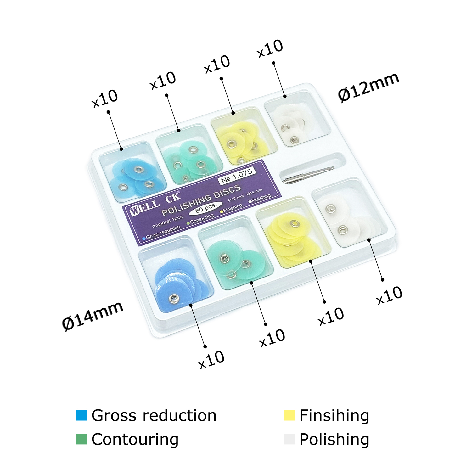 WELL CK 40/80Pcs Dental Polish - Teeth Whitening Kit Professional review and price