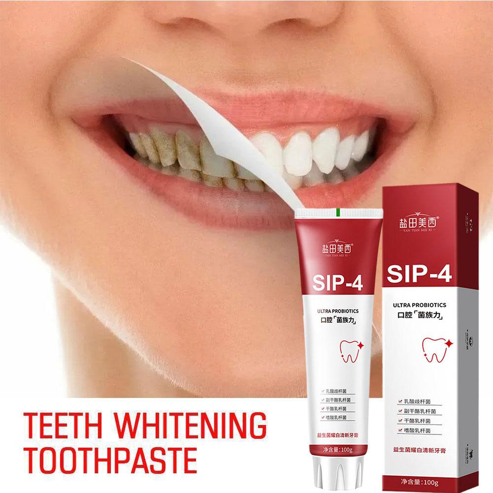 100g Sip-4 Probiotic Whitening - Teeth Whitening Toothpaste review and price
