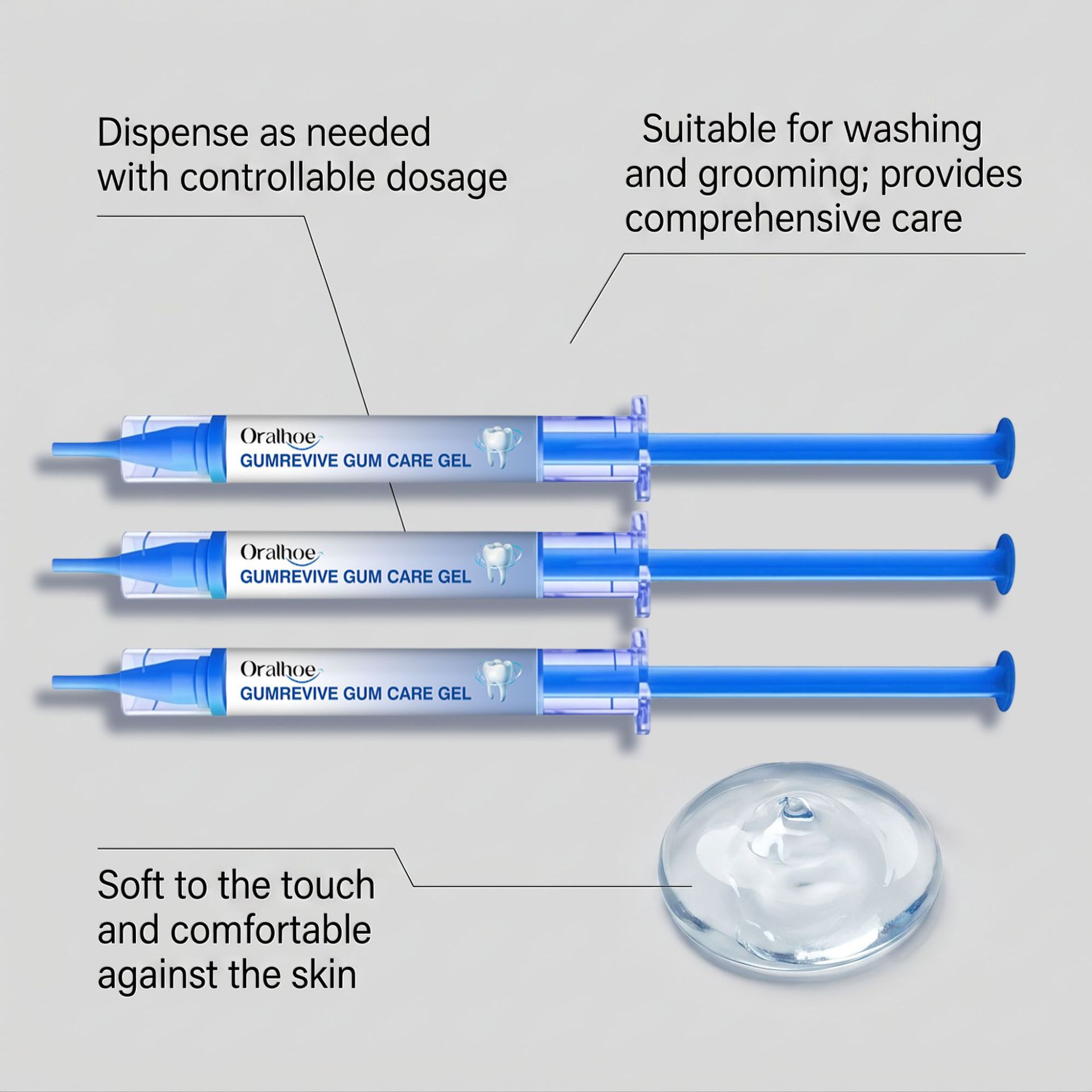 Oral Care Gel 3Pcs Gum Cleanin - Teeth Whitening Singapore review and price