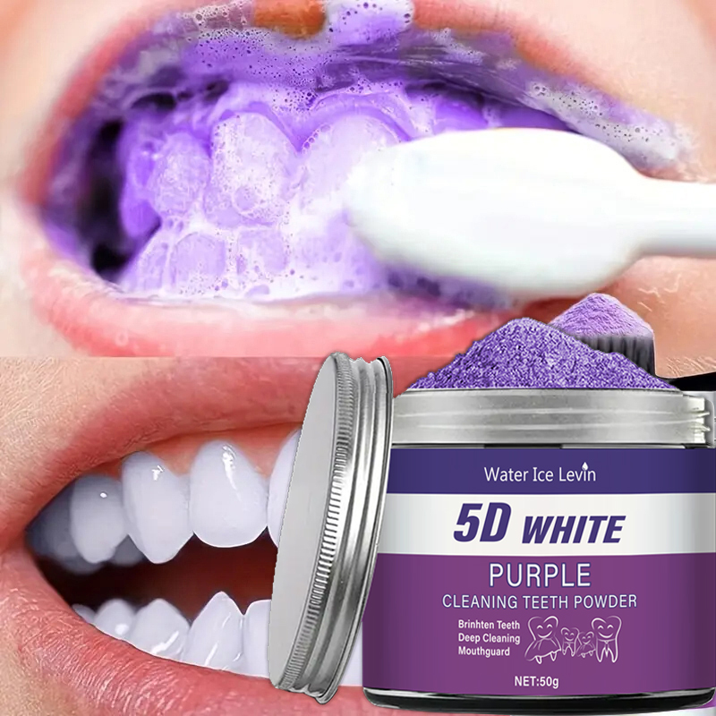 Purple Teeth Whitening Powder, - Teeth Whitening Charcoal Powder review and price