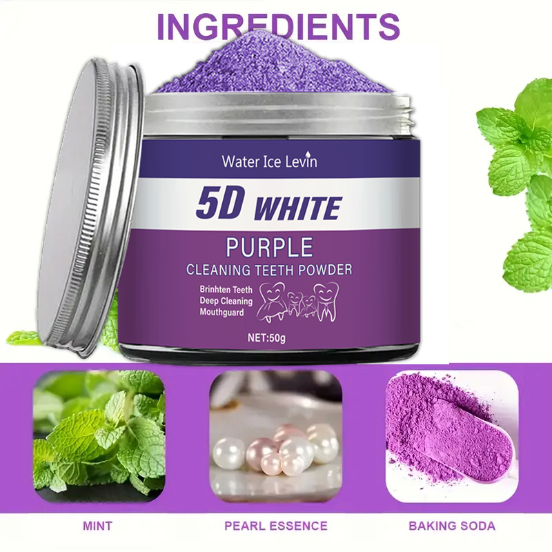 Purple Teeth Whitening Powder, - Teeth Whitening Charcoal Powder review and price