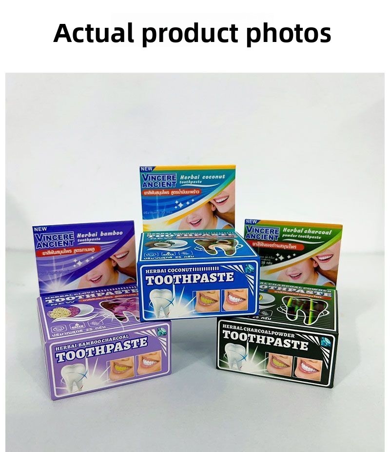 Natural Thai VINCERE Tooth Pow - Teeth Whitening Charcoal Powder review and price