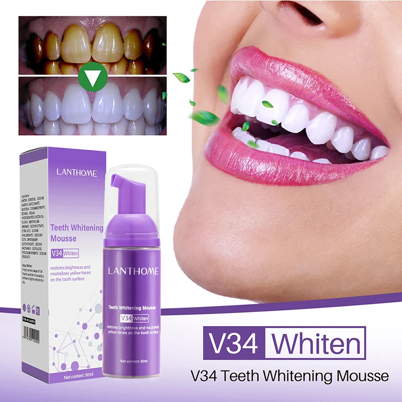 Mousse V34 Toothpaste Teeth Cl - Teeth Whitening Charcoal Powder review and price