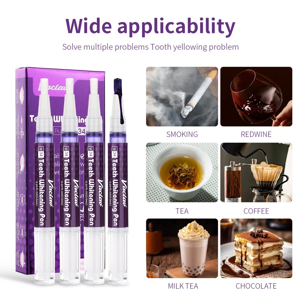 Vaclav V34 Purple Teeth Whiten - Teeth Whitening Singapore review and price