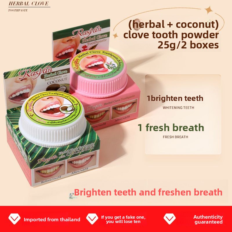 Thai Clove/coconut Tooth Powde - Teeth Whitening Street review and price